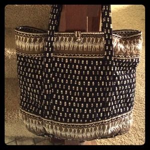 VB Zebras extra large tote