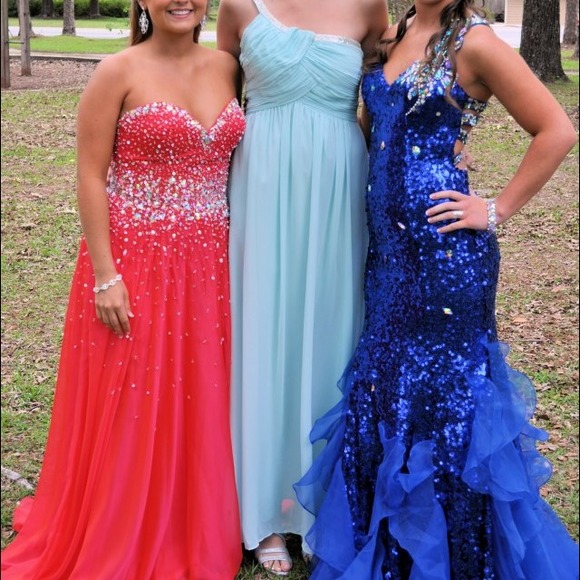 Calvin Klein Mint Evening Gown - Picture 2 of 3