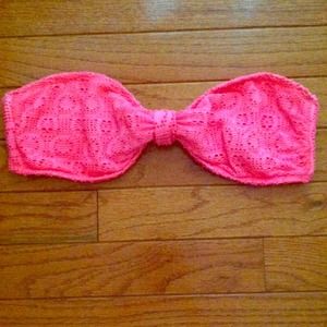 👙Pink bandeau swim top 👙