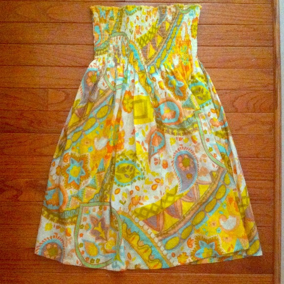 💛Strapless sundress💛