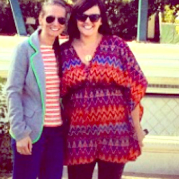 REDUCED Chevron tunic with kimono sleeves