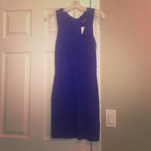 Royal Blue sleeveless bandage dress