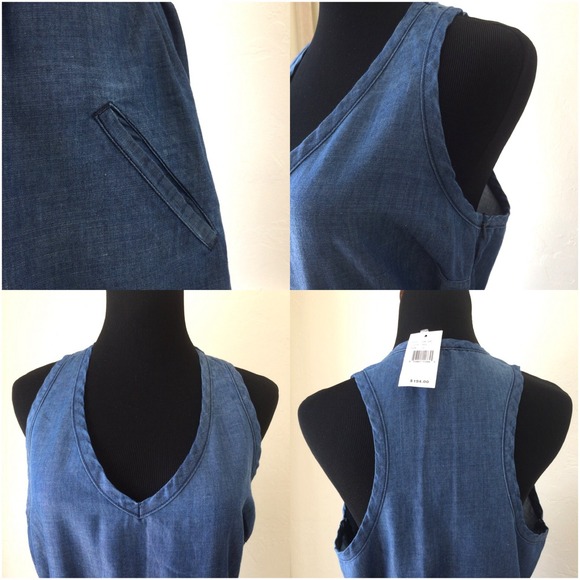 🔴SOLD🔴Denim dress By AG Adriano Goldschmied - Picture 3 of 4