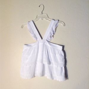 Urban Outfitters White Lace Crochet Top