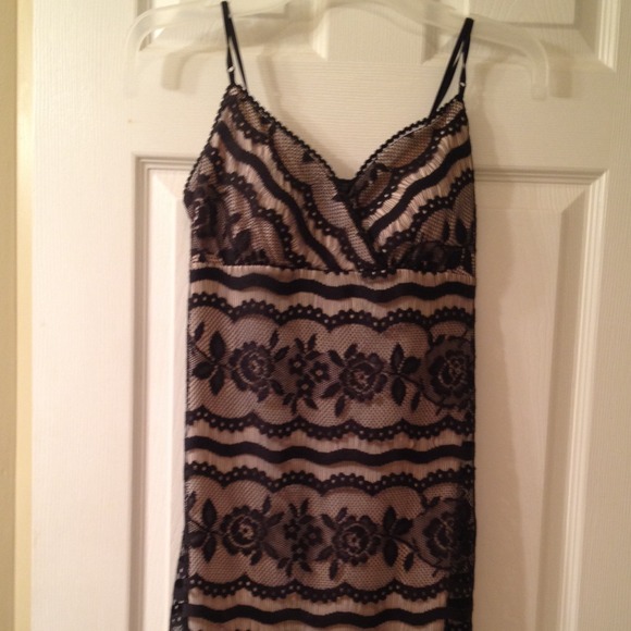 Black lace dress