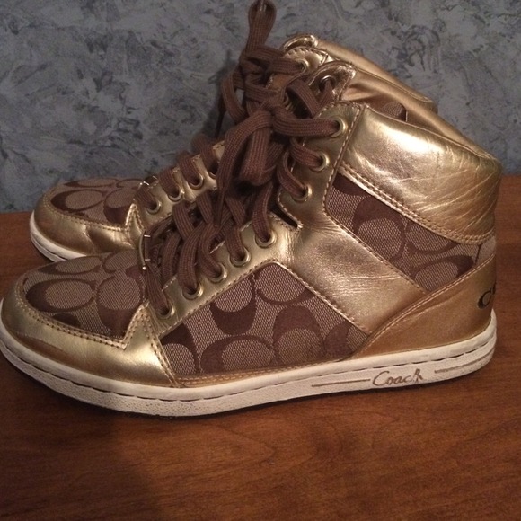 Gold, Coach Hightops