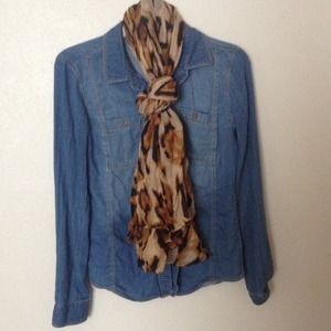 Cheetah print scarf