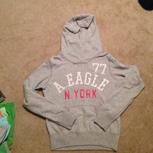 Grey American eagle hoodie