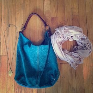 Lucky Brand Detailed Suede Purse