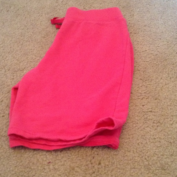 Pink knee shorts