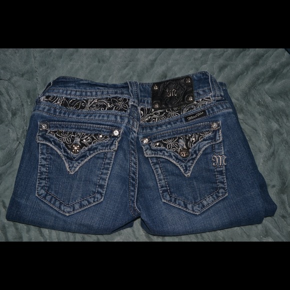 Miss Me boot cut dark denim jeans