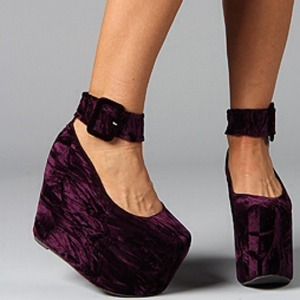 🌴negotiable🌴 Purple Velvet Rare Jeffrey Campbell