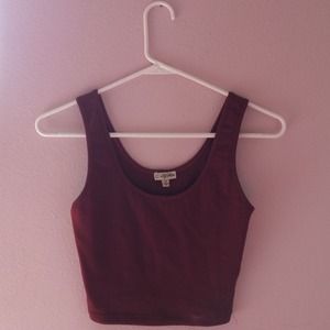 Maroon crop top