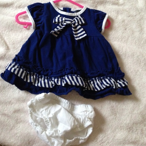 NB nautical dress with bloomers