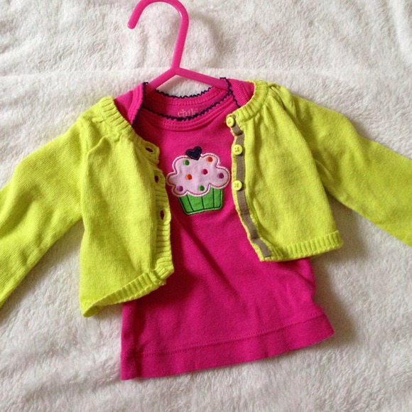 Newborn cupcake shirt and cover up