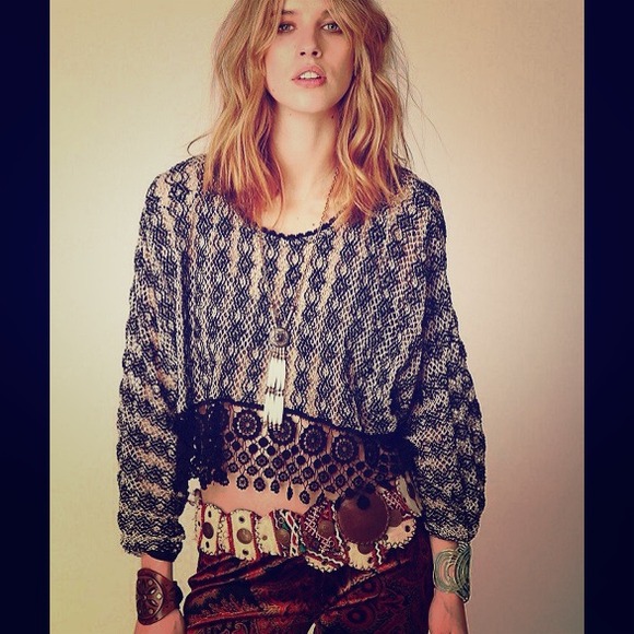 FREE PEOPLE Romantics Heirloom Rashele Top, NWT