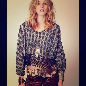 FREE PEOPLE Romantics Heirloom Rashele Top, NWT