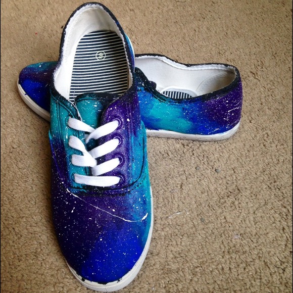 Hand Painted Galaxy Sneakers