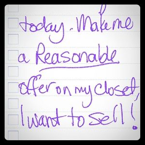 Make an offer! I want to sell!