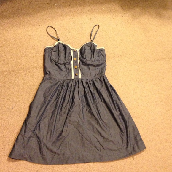 Urban Outfitters Dresses & Skirts - Cute denim bustier topped dress.