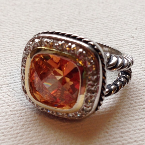 *RESERVED* Citrine David Yurman Inspired Ring