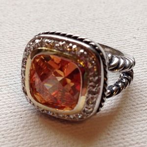 *RESERVED* Citrine David Yurman Inspired Ring