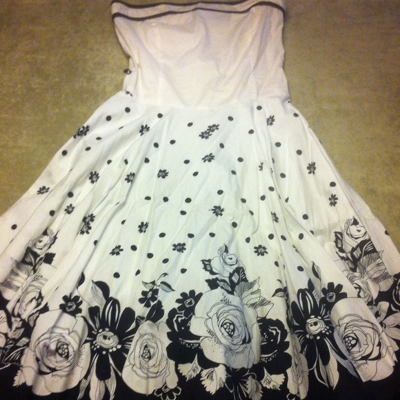 Black and white dress