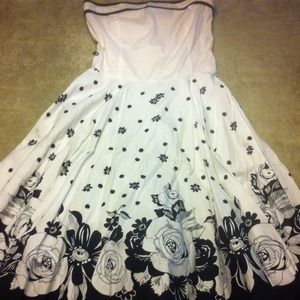 Black and white dress