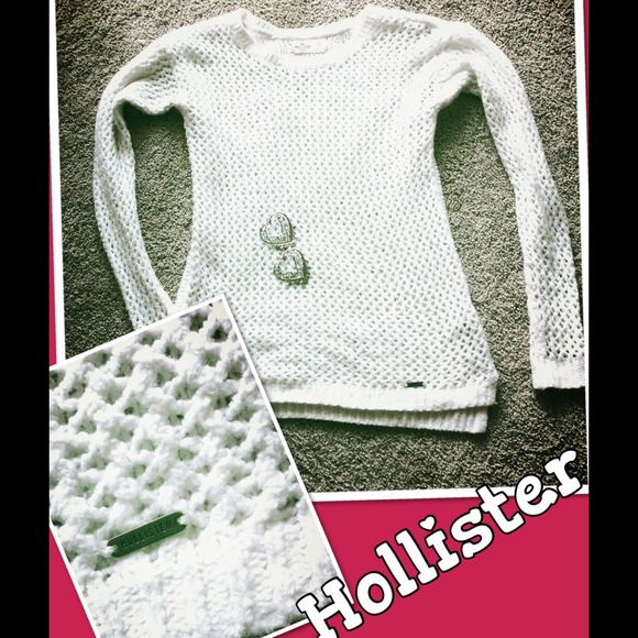 💖 Hollister White Knit