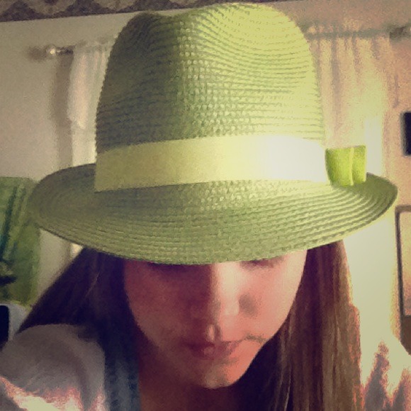 Spring green fedora