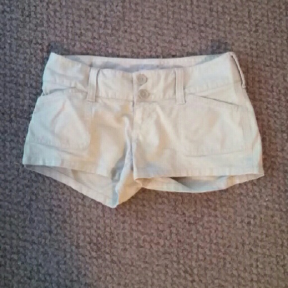 Khaki Abercrombie shorts