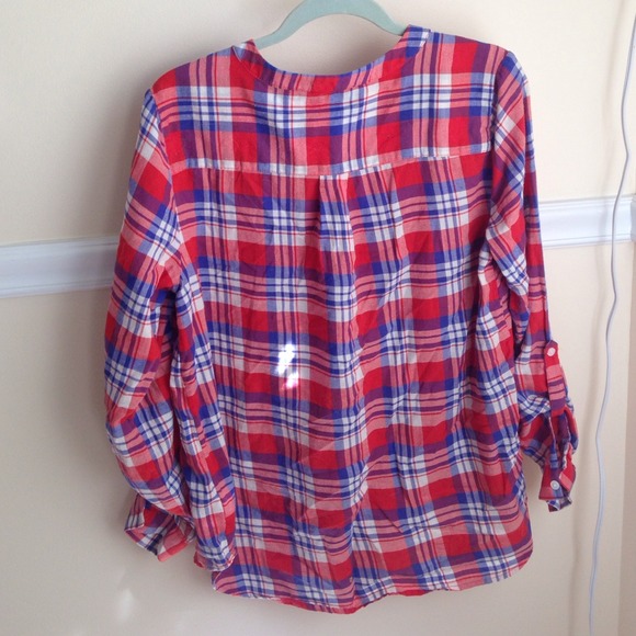 Dalia Collection Tops Tj Maxx Red Flannel Poshmark