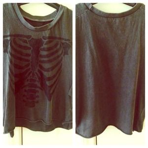 Brandy Melville Skeleton Muscle Tee
