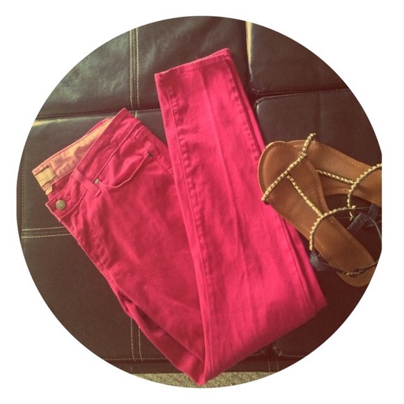 Pink Skinny/Straight Jeans