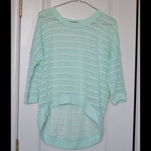Mint green top
