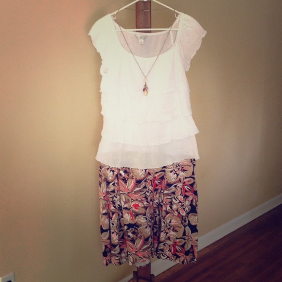 Christopher and Banks ruffle blouse