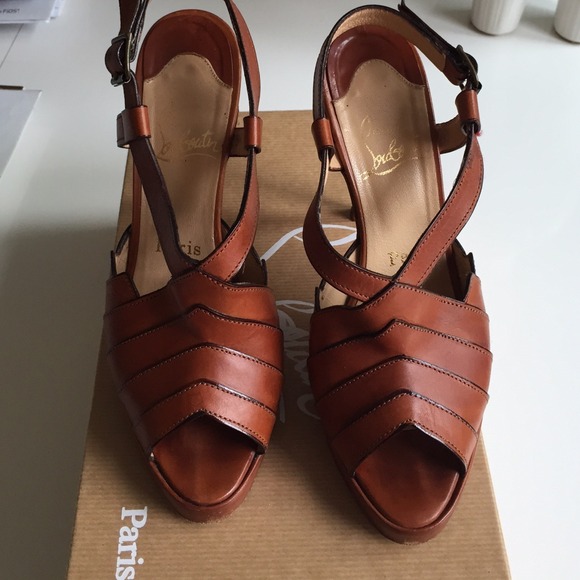 Christian Louboutin 5" heel with 3/4" platform