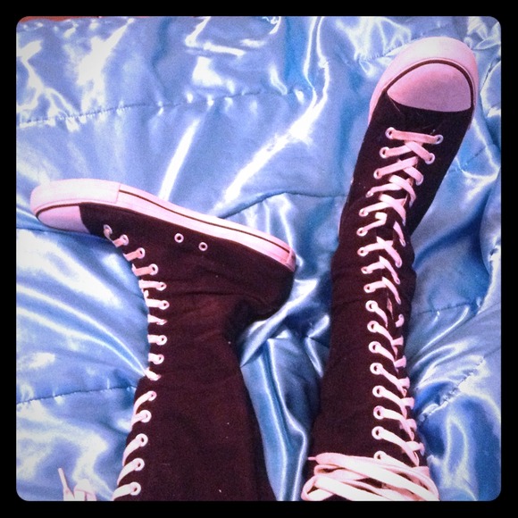 Lace up sneakers
