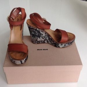 Miu Miu platform sandals