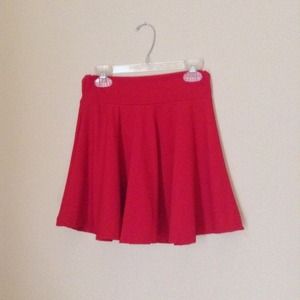NWOT Red Skater Skirt