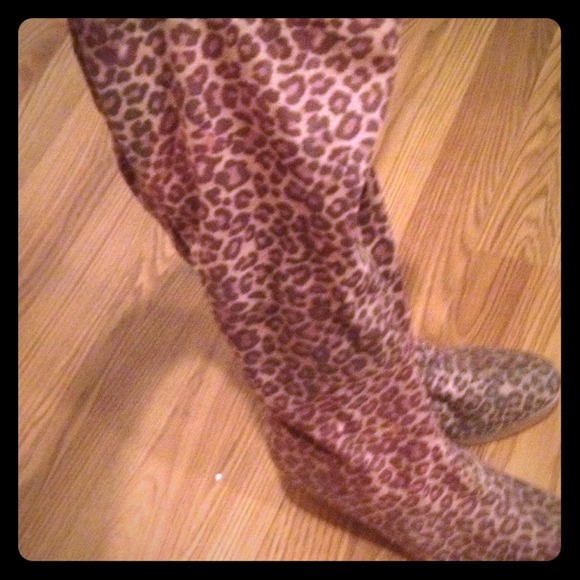 Leopard Print boots