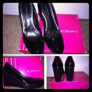 BCBGirls Black Wedges