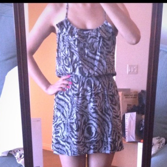 💥Sale💥Parker 100% silk zebra print dress.