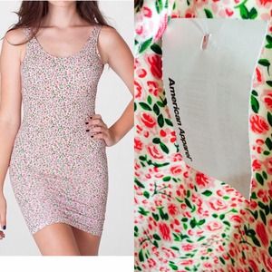 Printed jersey scoop back tank dress🌹🌸
