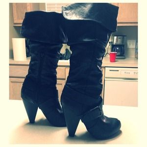 Guess Black Long Boots!