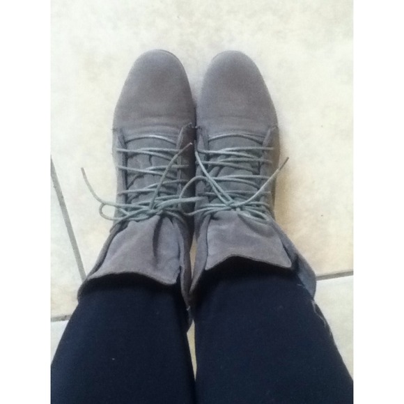 suede lace up boots