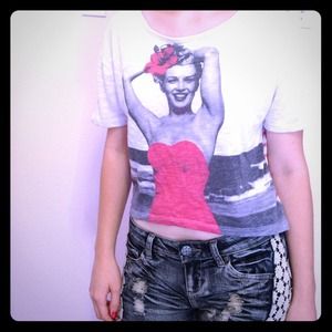 Pin Up Girl Slight Crop Top