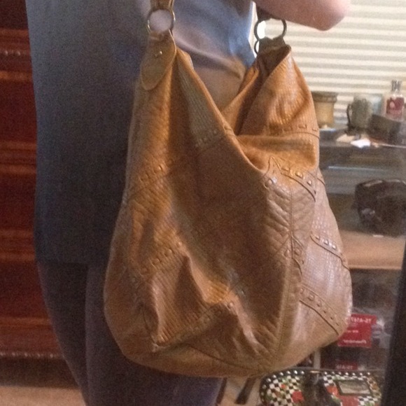 Boho brown cross body bag adjustable strap