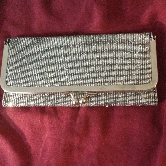 Silver Sparkle Clutch