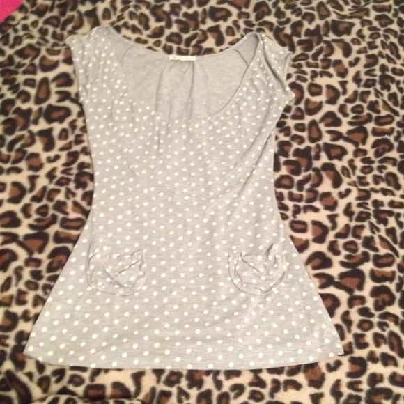 polka dot blouse